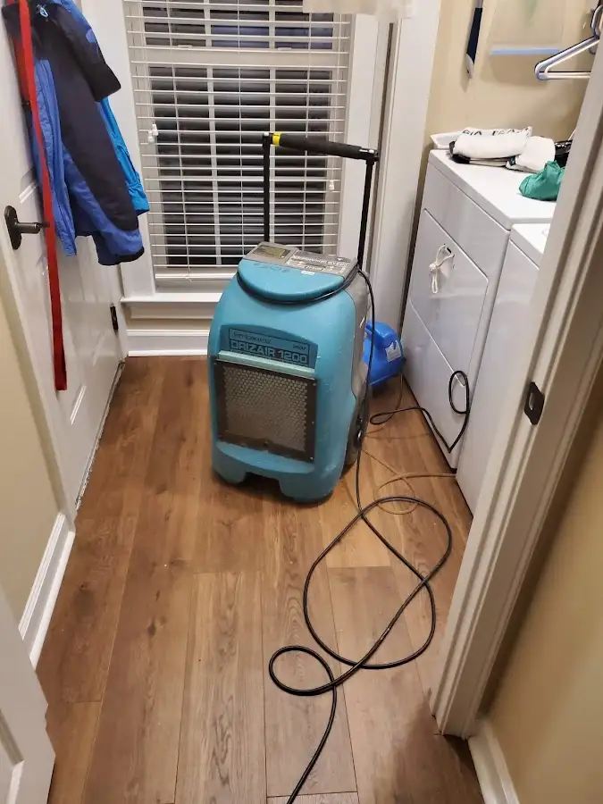 Commercial dehumidifier deployed for Flood Damage Cleanup in Fairhaven